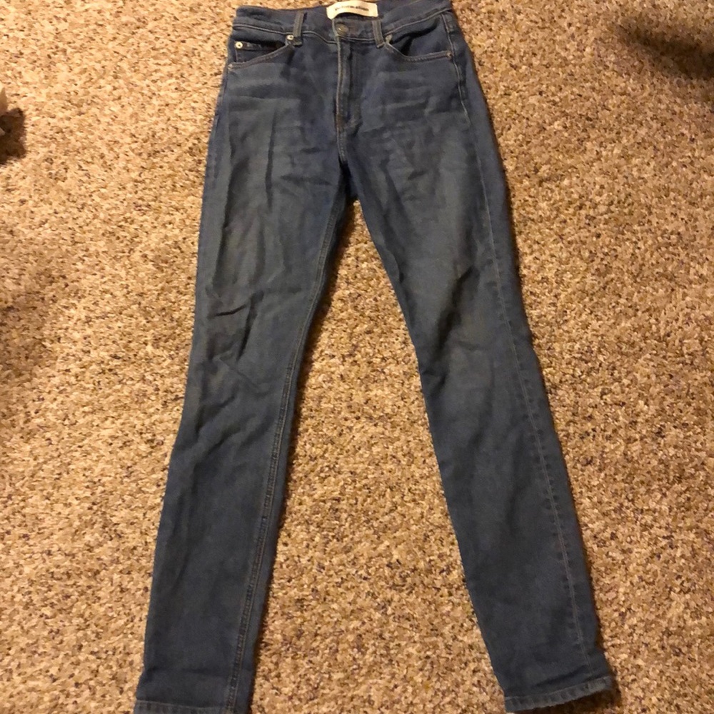 ❤️ Reformation high rise blue jeans